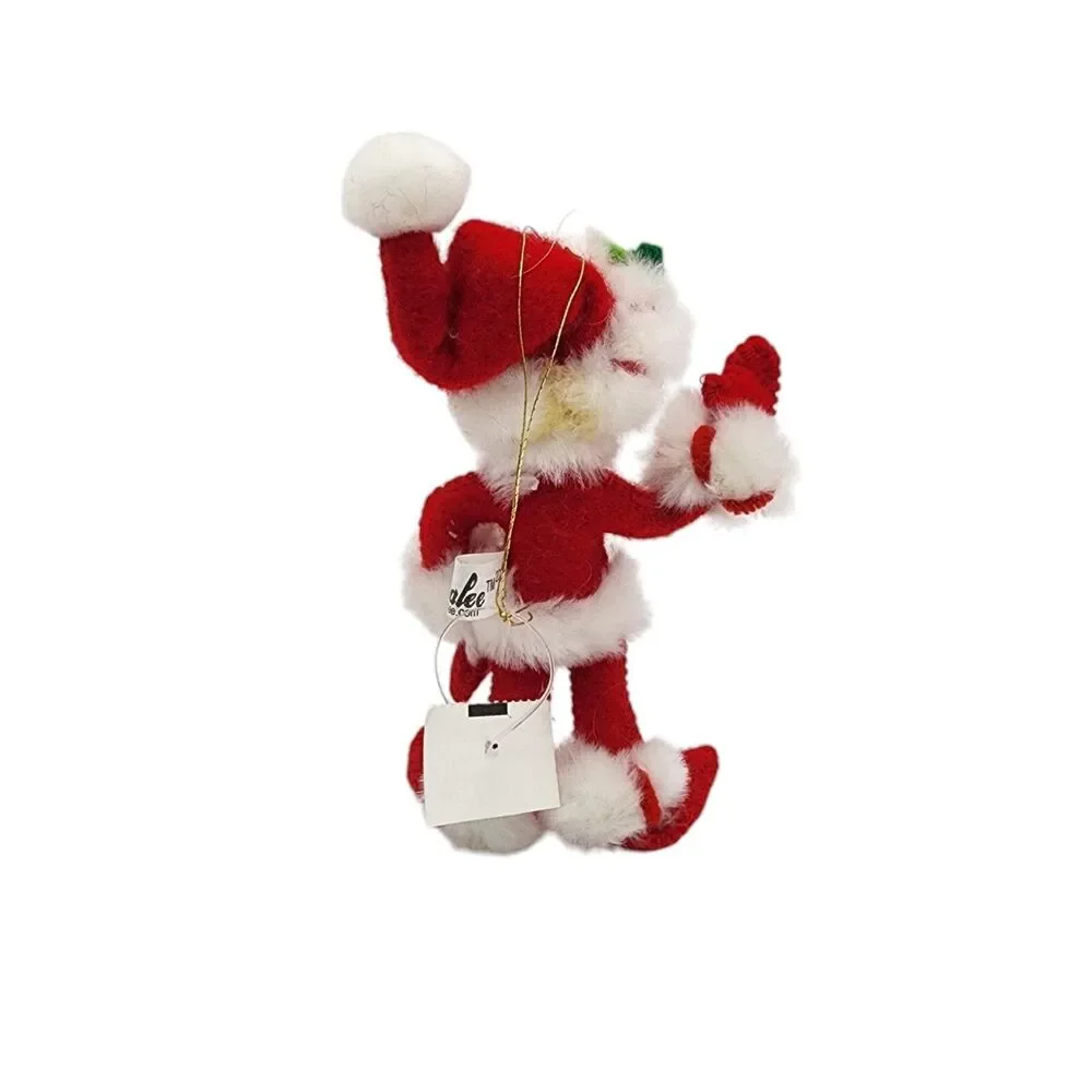Annalee 2008 Peppermint Twist Elf Ornament 5